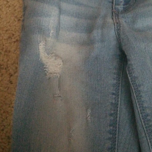 Faded Ankle Skinny Drop Hem Jeans - Picture 4 of 6